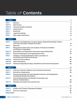 Table of Contents